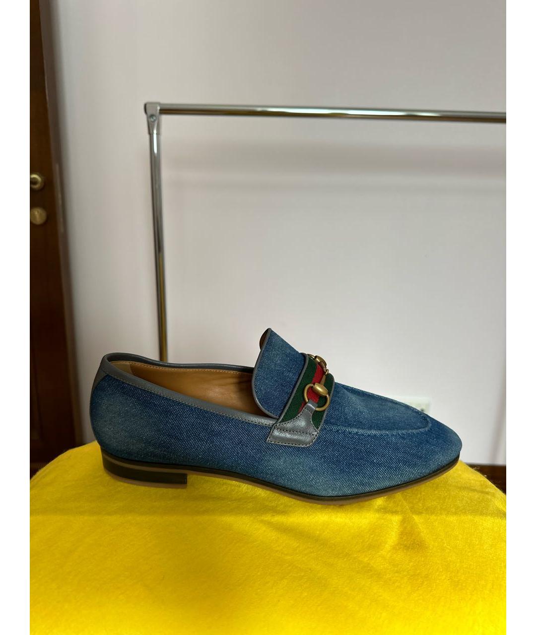 GUCCI Текстильные лоферы, фото 9