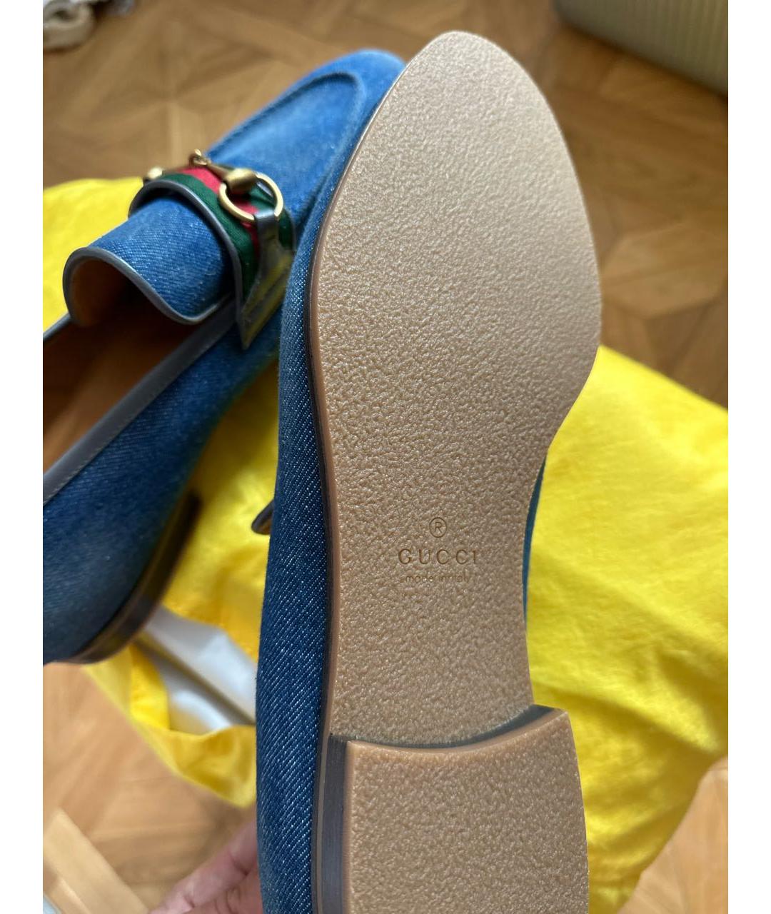 GUCCI Текстильные лоферы, фото 8