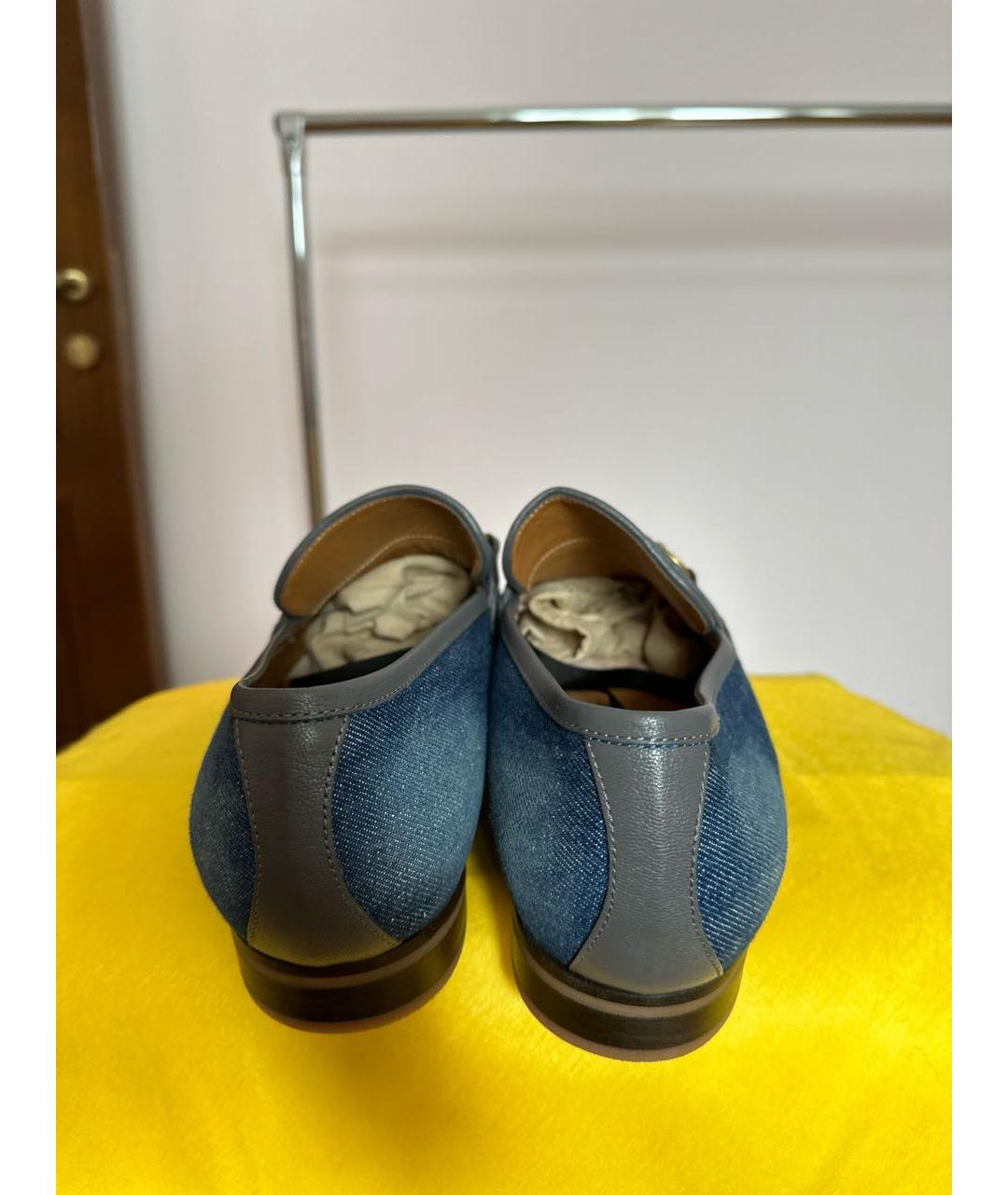 GUCCI Текстильные лоферы, фото 4