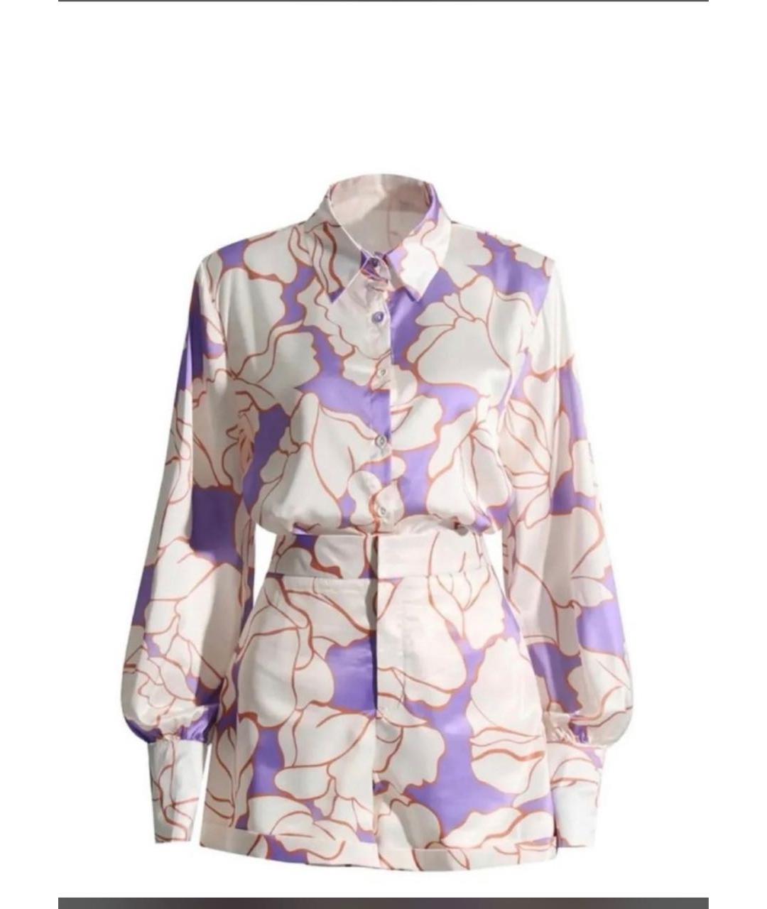 MAX MARA Мульти шелковая блузы, фото 4