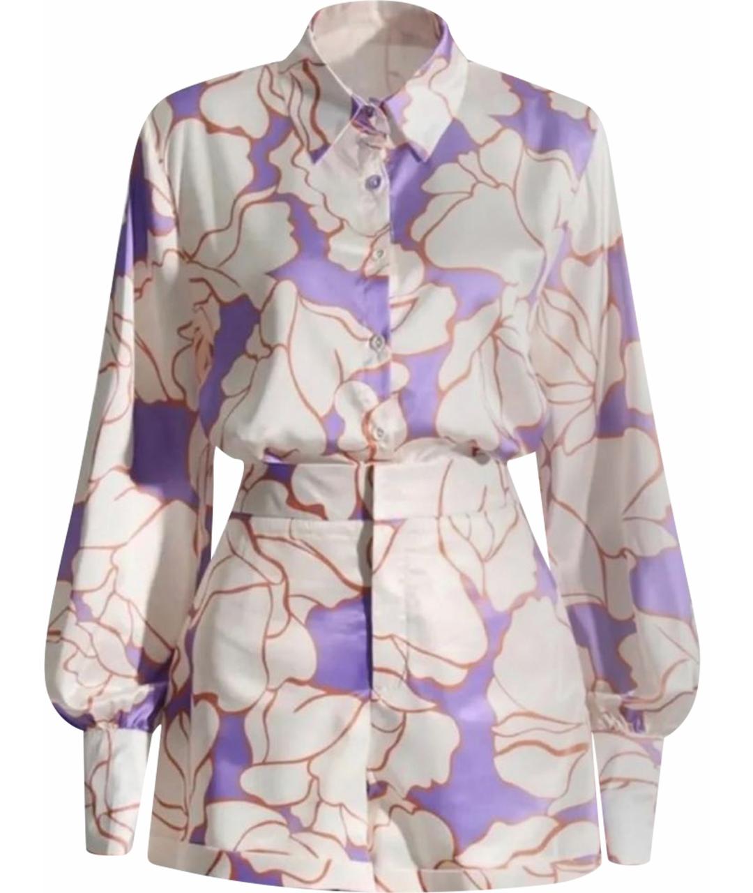 MAX MARA Мульти шелковая блузы, фото 1