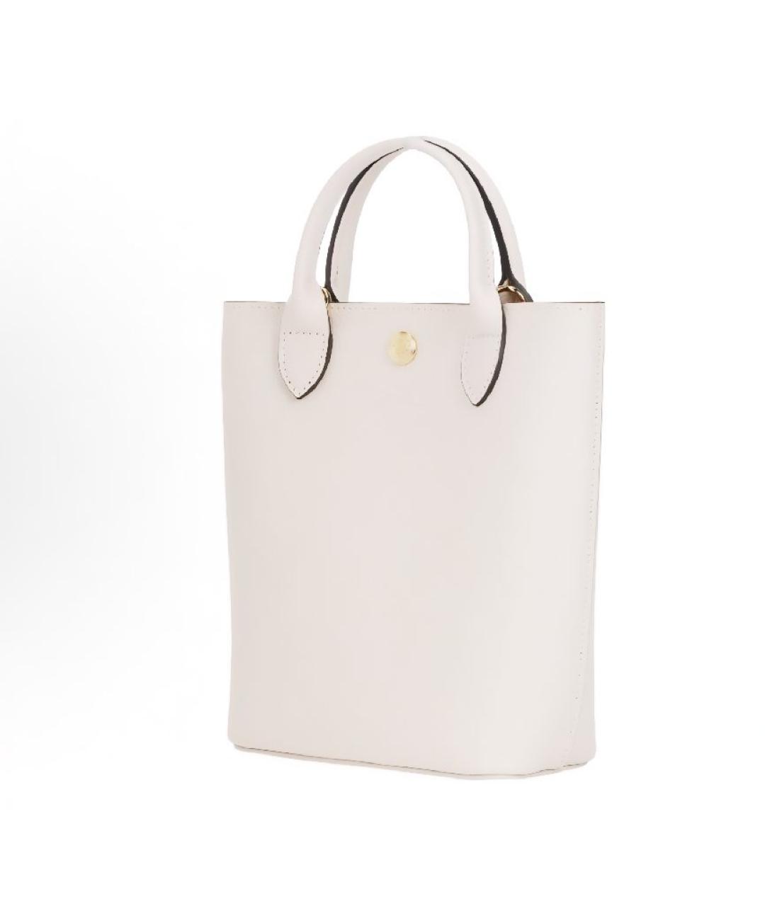 LONGCHAMP Бежевая кожаная сумка тоут, фото 2