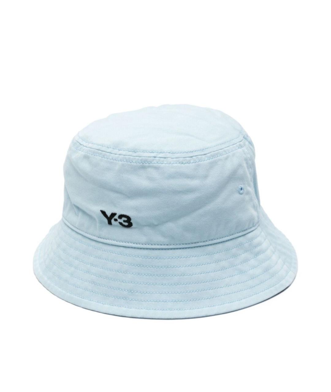 Y-3 Голубая хлопковая шляпа, фото 1