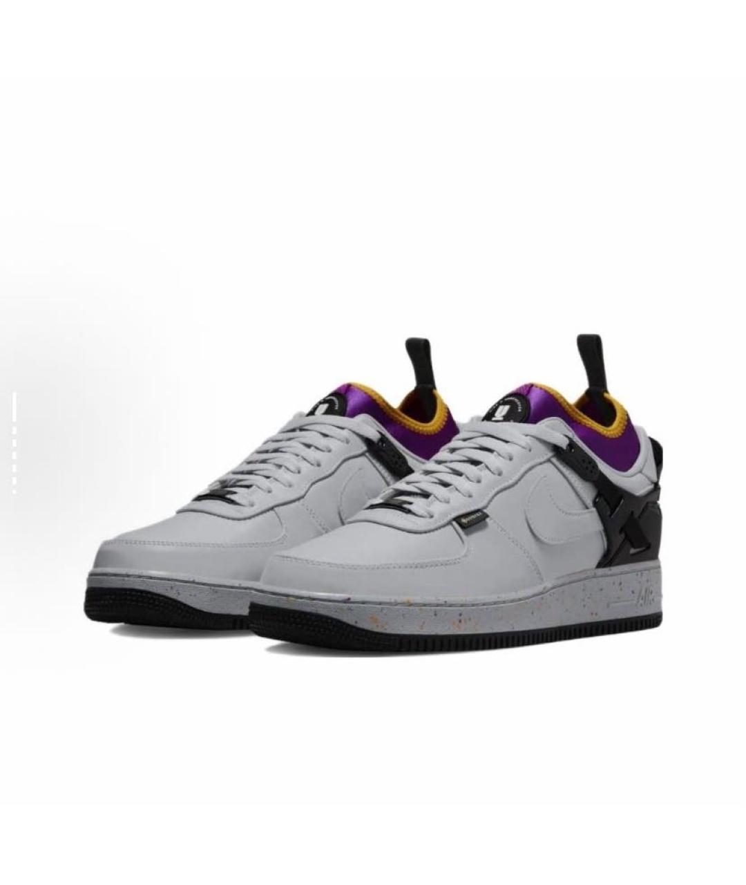 NIKE Белые кожаные низкие кроссовки / кеды, фото 5