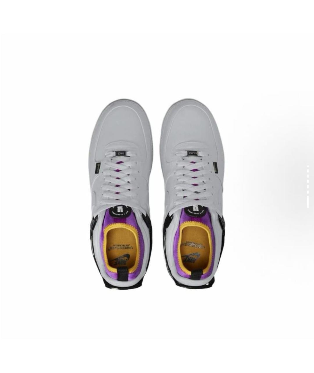 NIKE Белые кожаные низкие кроссовки / кеды, фото 3