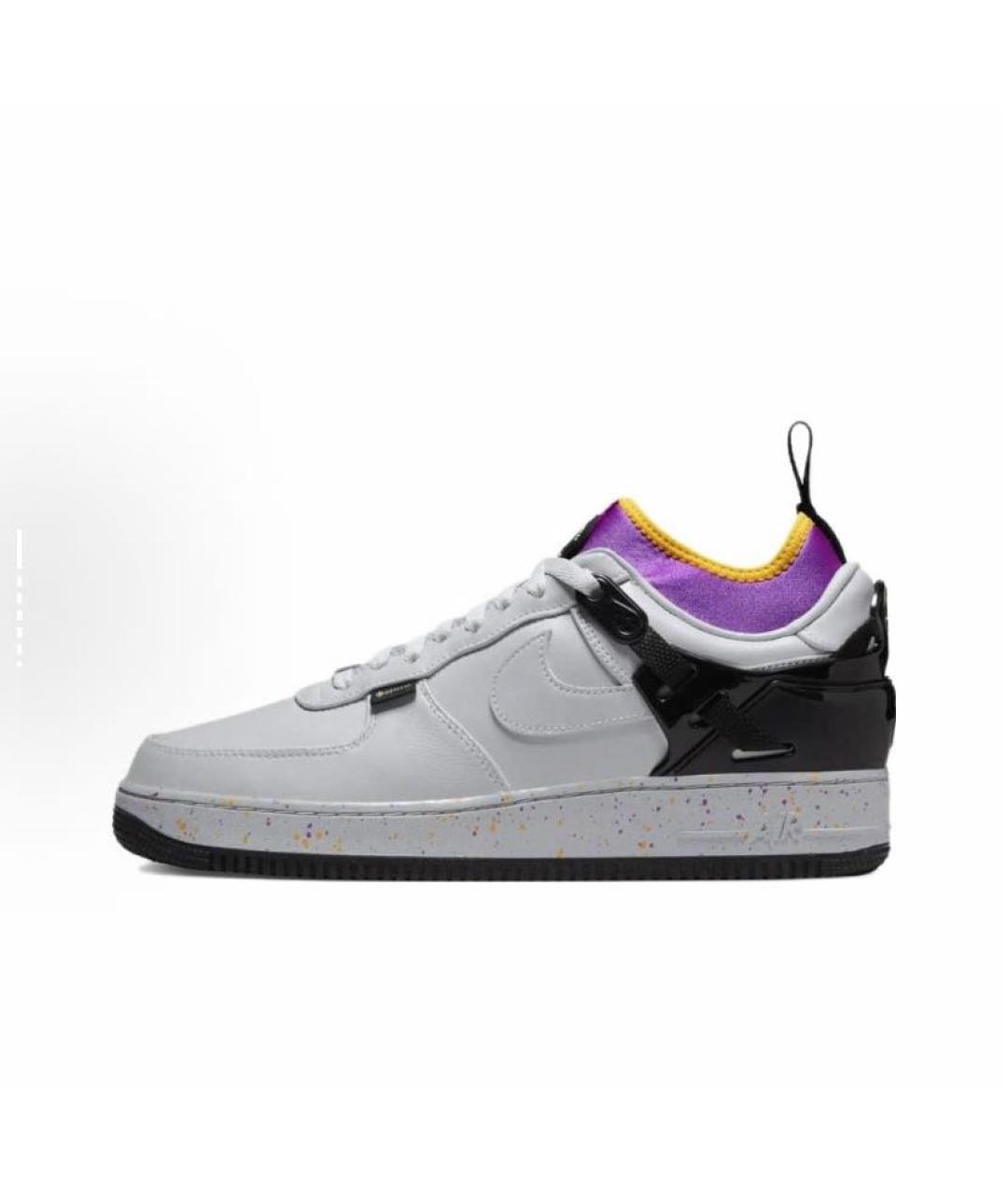NIKE Белые кожаные низкие кроссовки / кеды, фото 6