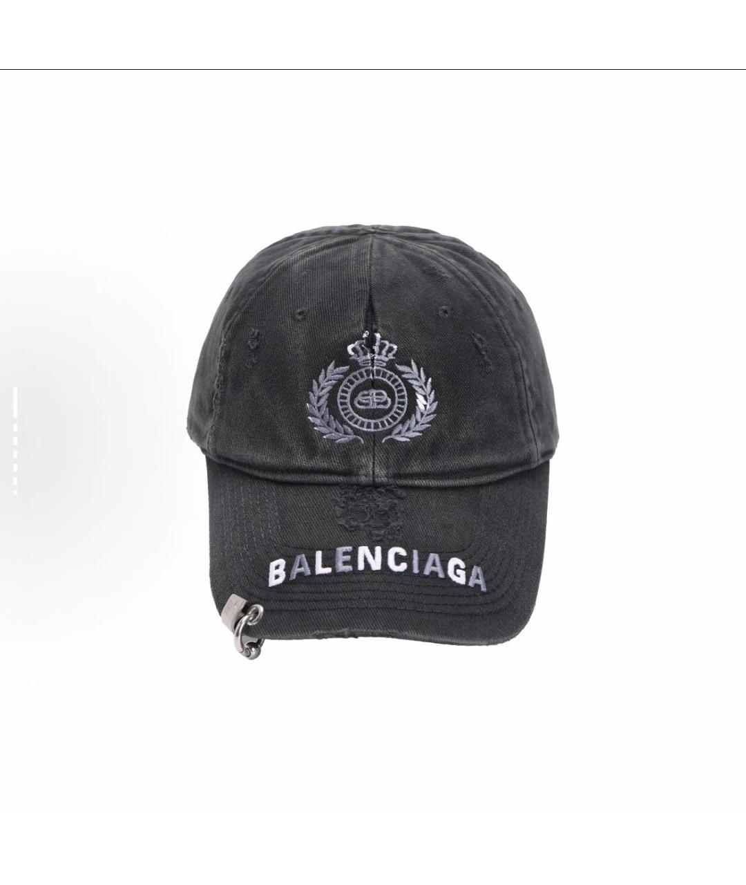 BALENCIAGA Черная хлопковая кепка/бейсболка, фото 5