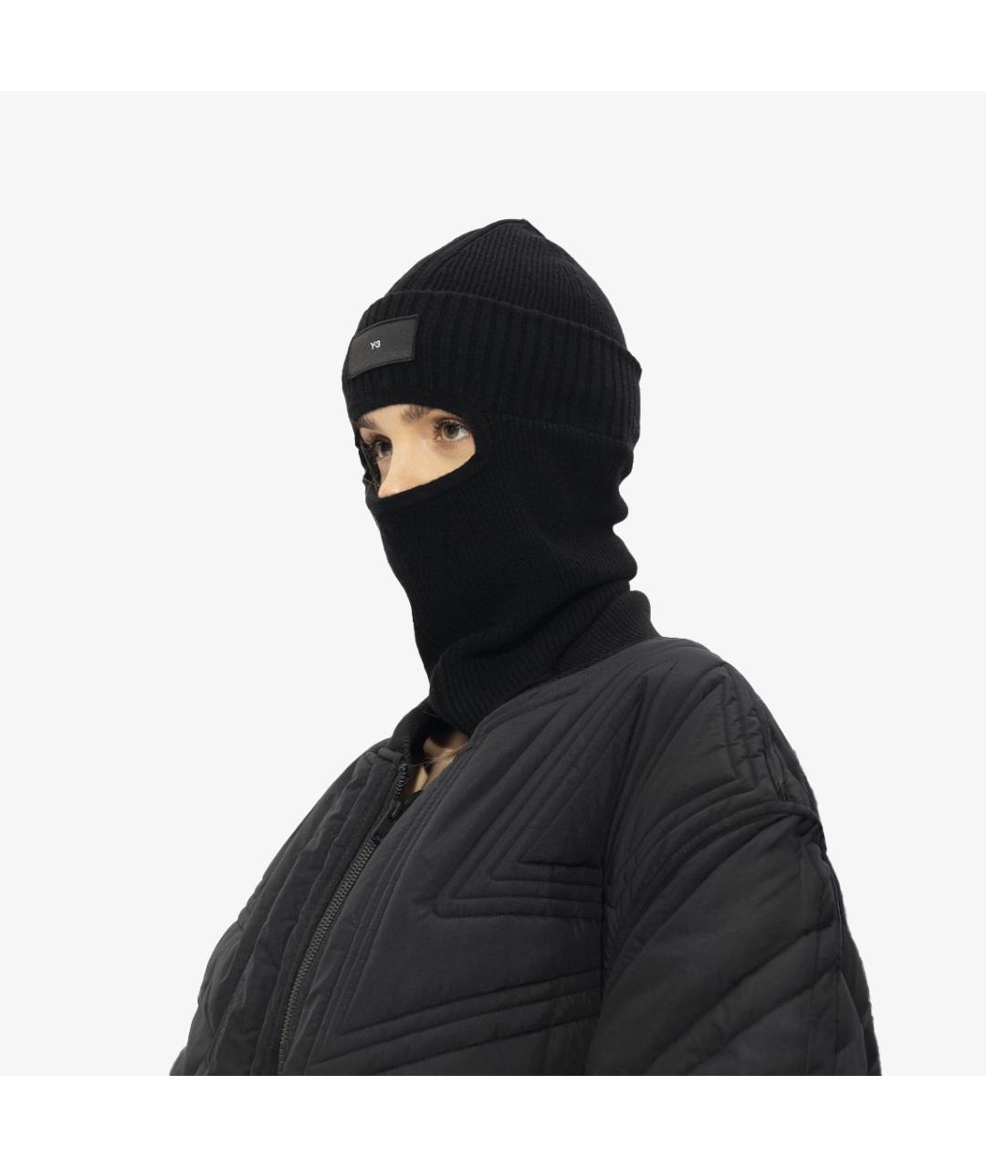 Y-3 Черная шерстяная шапка, фото 2