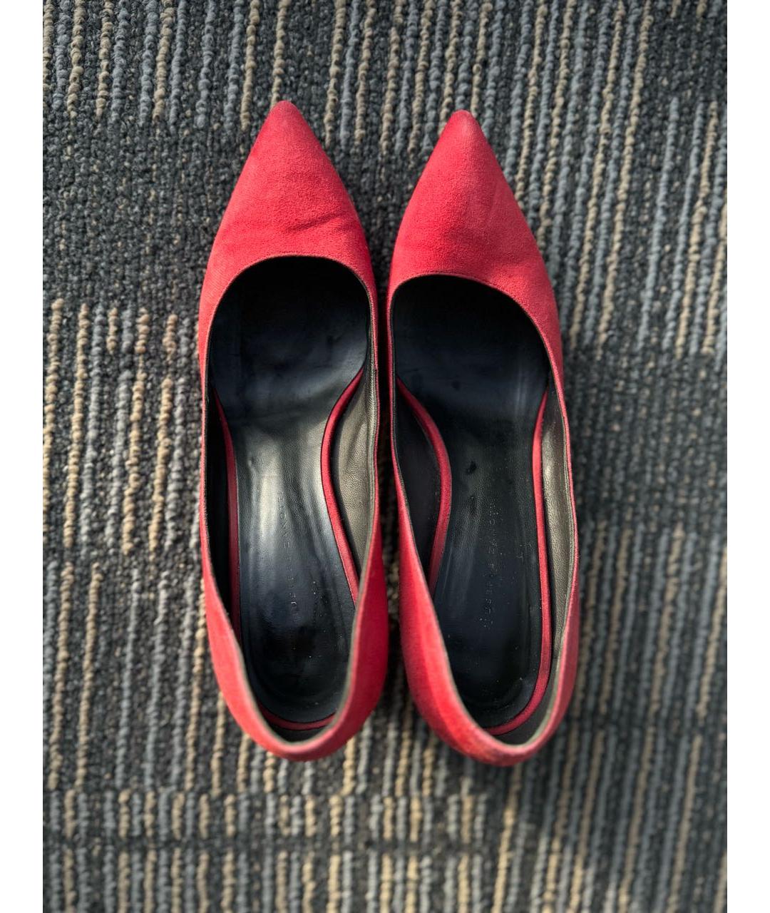 GIUSEPPE ZANOTTI DESIGN Красные замшевые туфли, фото 3