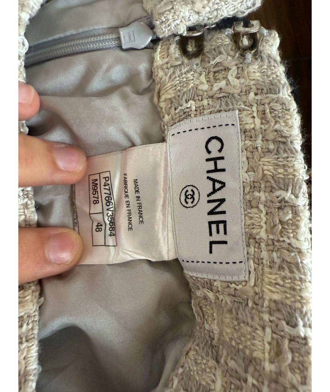CHANEL Твидовая юбка мини, фото 3
