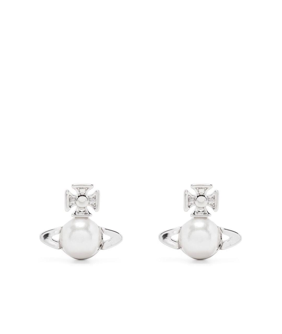 VIVIENNE WESTWOOD Серебряные металлические серьги, фото 1