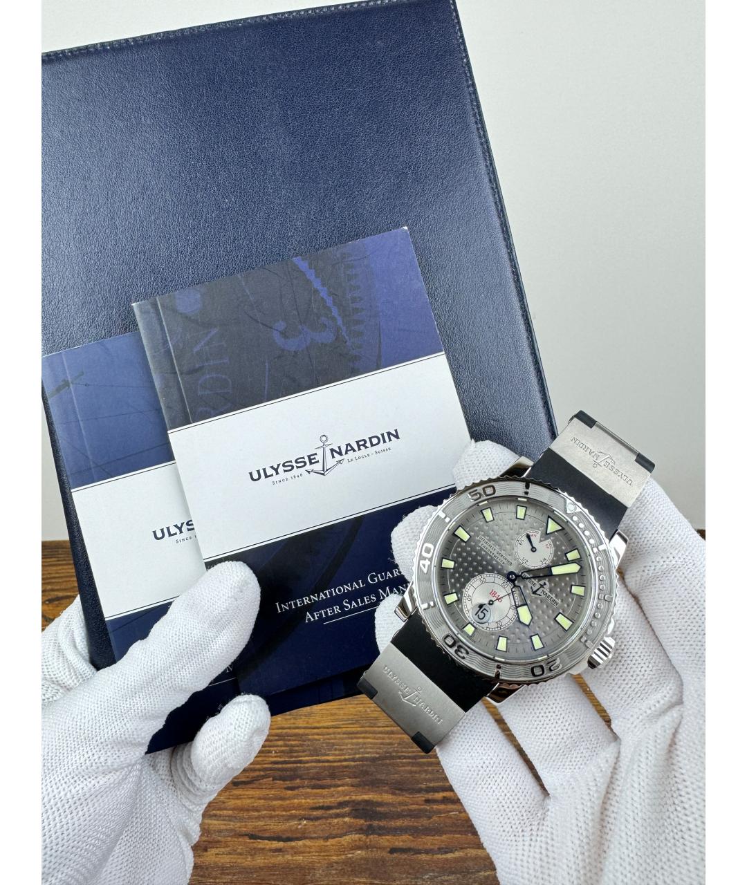 Ulysse Nardin Черные часы, фото 2