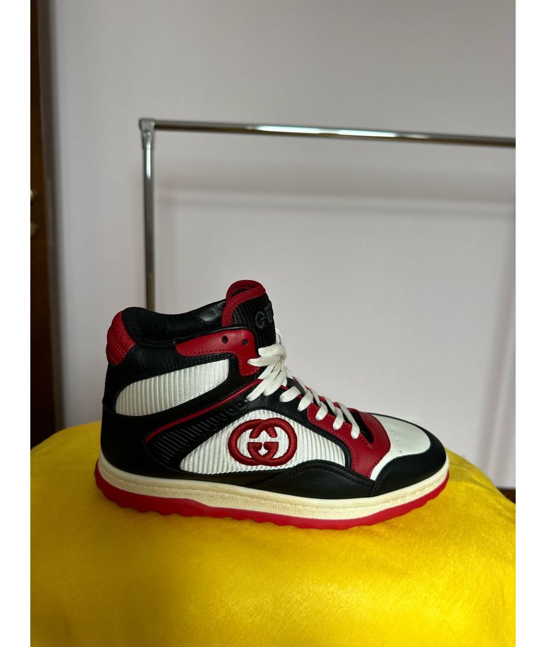 GUCCI Кожаные кроссовки, фото 9