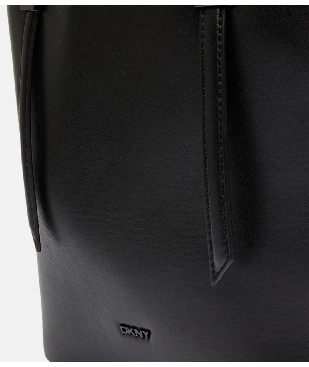 DKNY Черная сумка тоут из искусственной кожи, фото 2