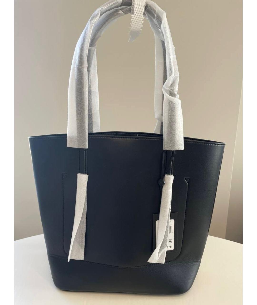 DKNY Черная сумка тоут из искусственной кожи, фото 5
