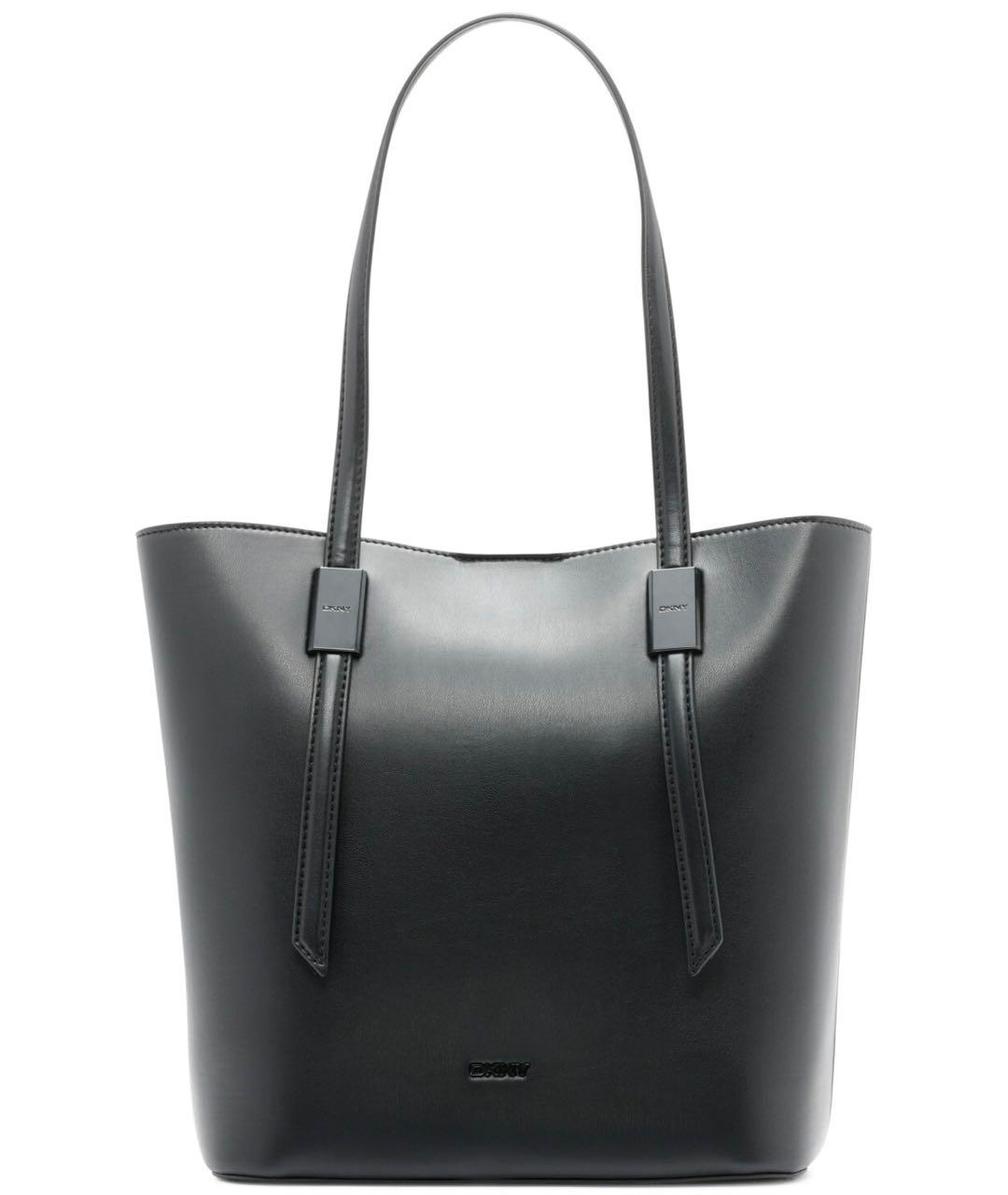 DKNY Черная сумка тоут из искусственной кожи, фото 1