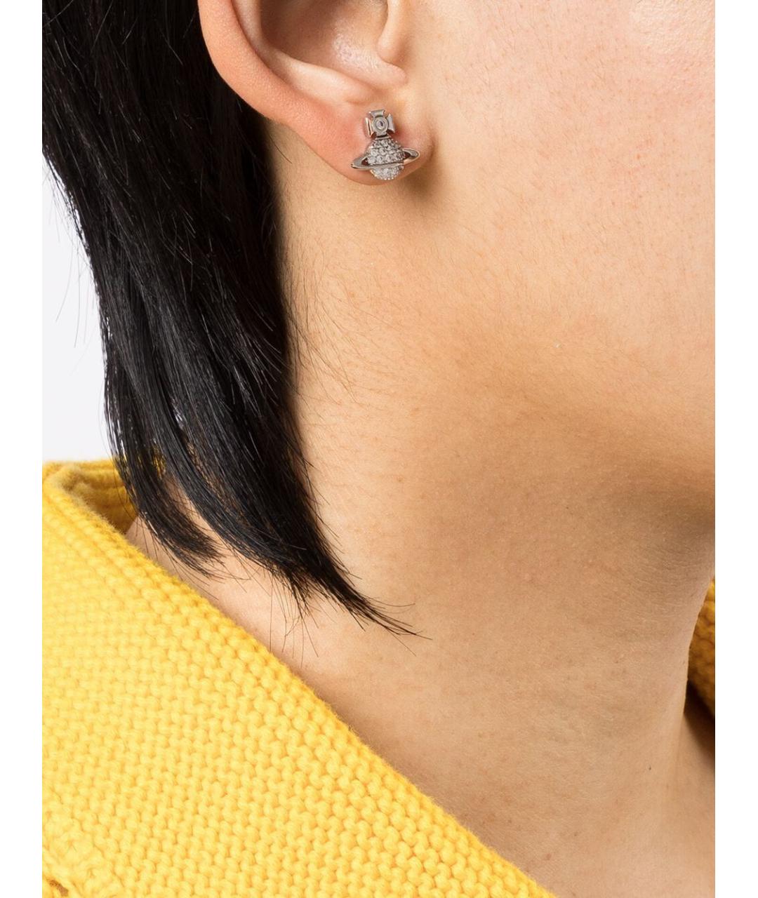 VIVIENNE WESTWOOD Серебряные металлические серьги, фото 2