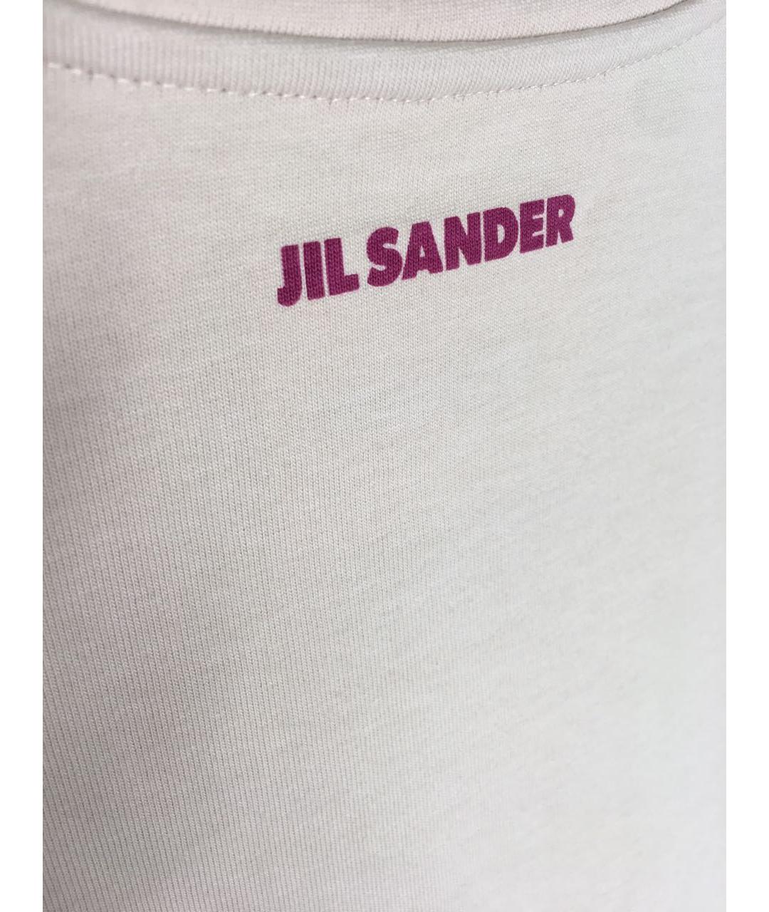 JIL SANDER Розовая хлопковая футболка, фото 4