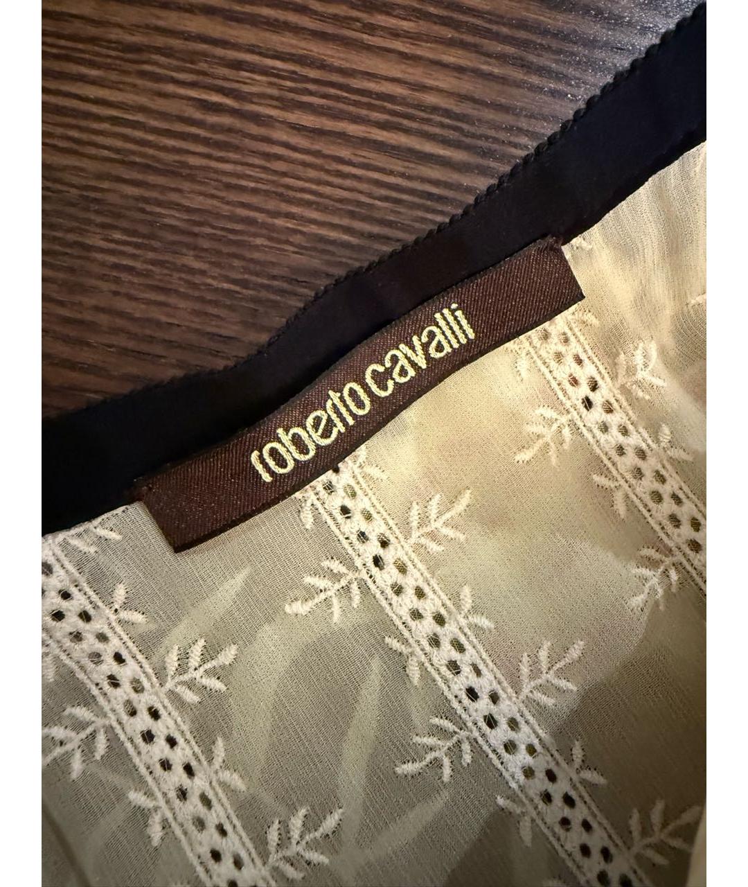 ROBERTO CAVALLI Мульти вискозное повседневное платье, фото 4