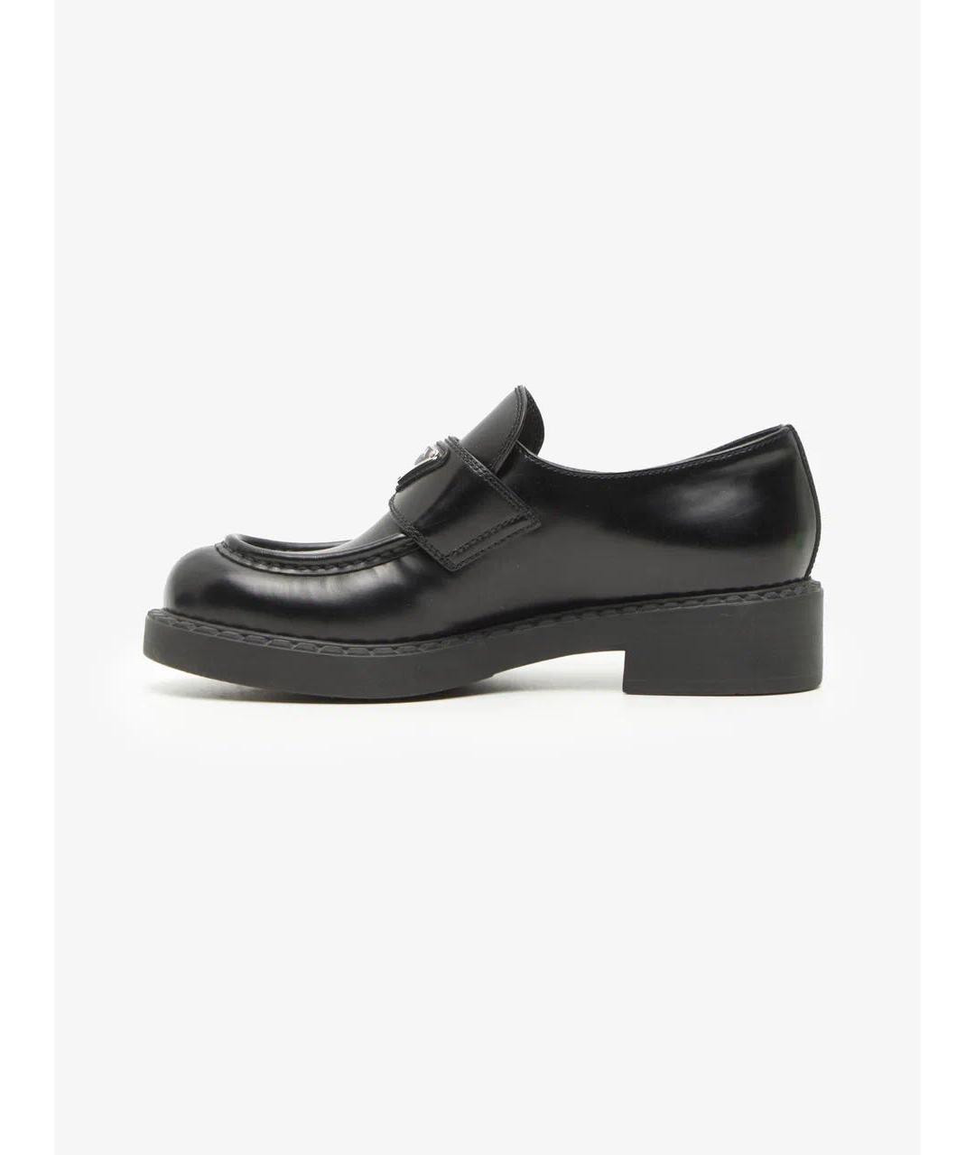 PRADA Черные кожаные лоферы, фото 2