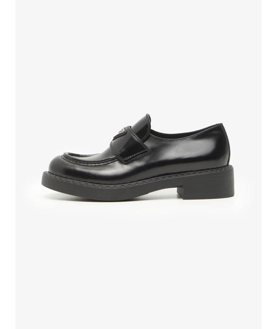 PRADA Черные кожаные лоферы, фото 3