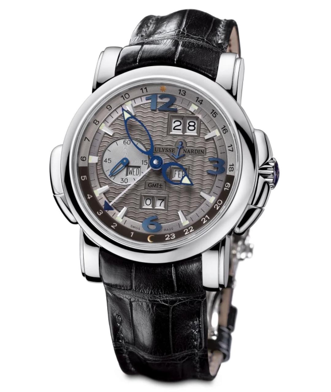 Ulysse Nardin Черные часы из белого золота, фото 10