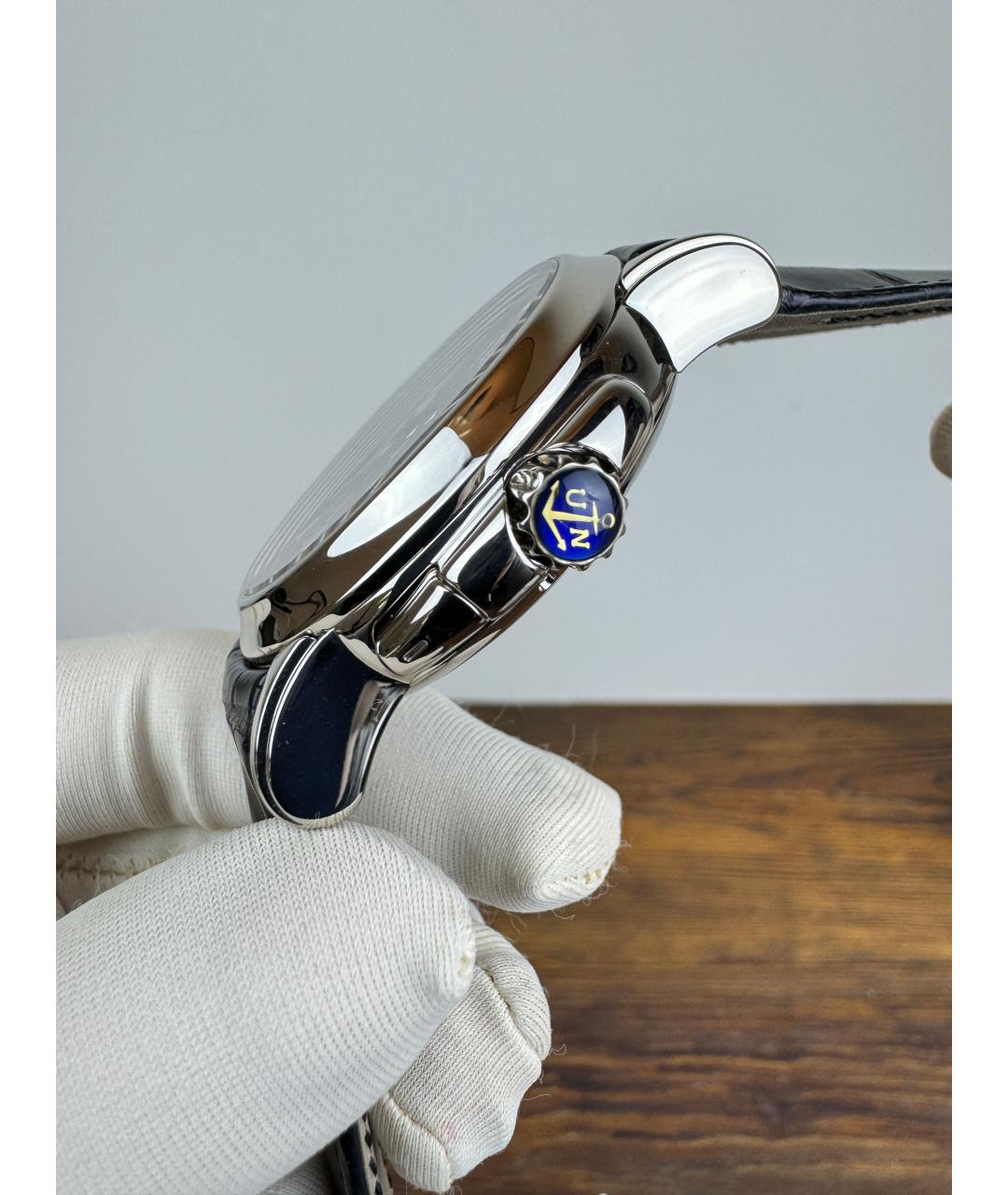 Ulysse Nardin Черные часы из белого золота, фото 5