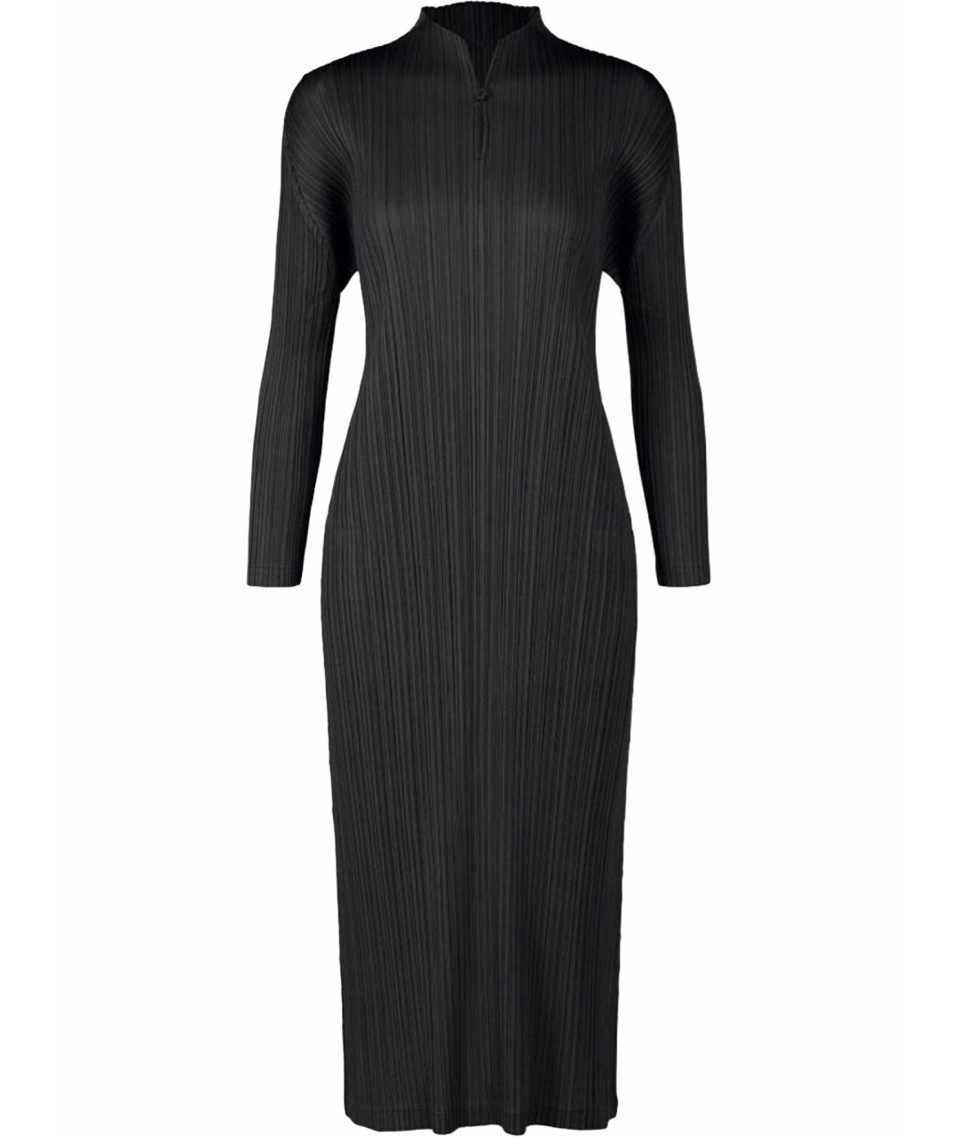 ISSEY MIYAKE Черное полиэстеровое повседневное платье, фото 1