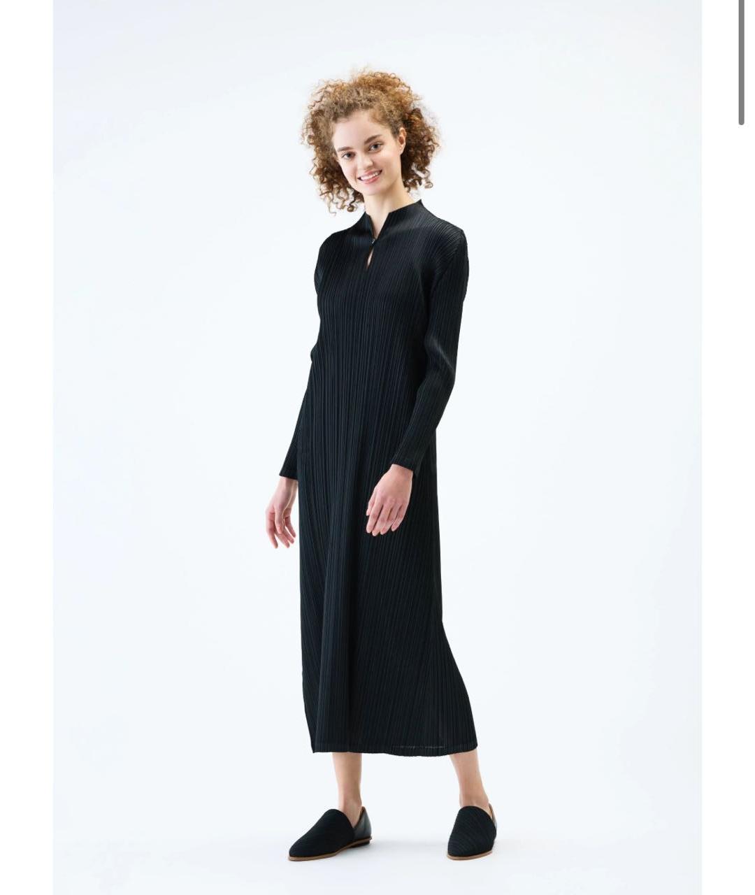 ISSEY MIYAKE Черное полиэстеровое повседневное платье, фото 8