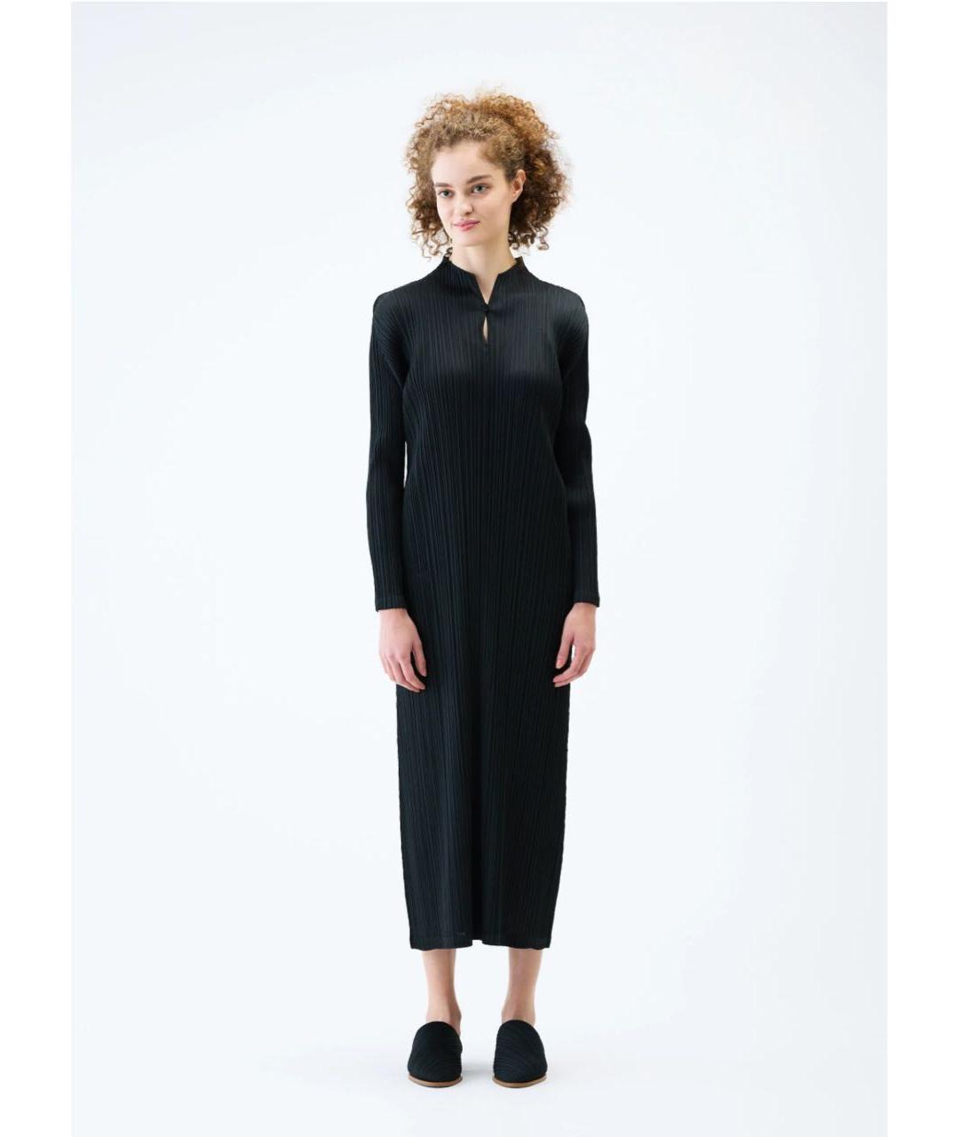 ISSEY MIYAKE Черное полиэстеровое повседневное платье, фото 7