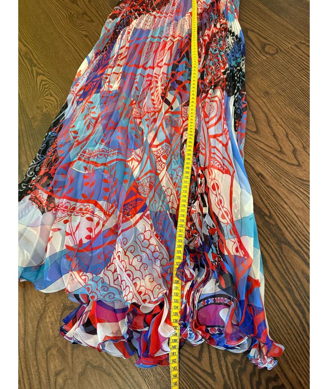 EMILIO PUCCI Мульти шелковое коктейльное платье, фото 5