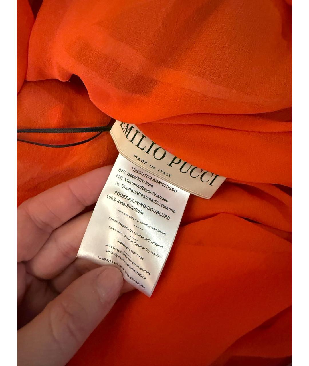 EMILIO PUCCI Мульти шелковое коктейльное платье, фото 3