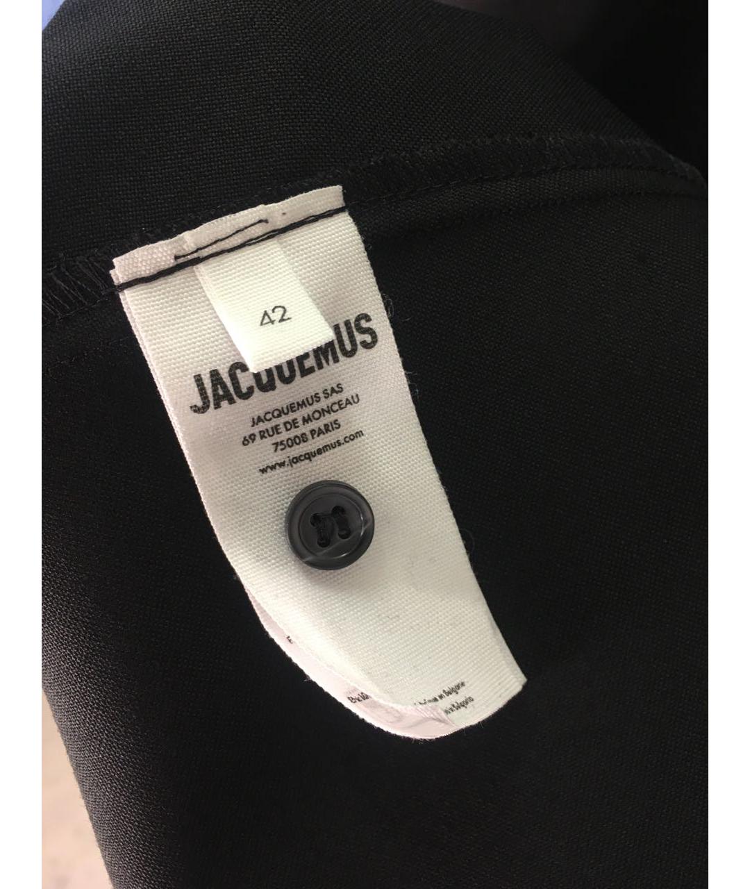 JACQUEMUS Черная шерстяная рубашка, фото 5