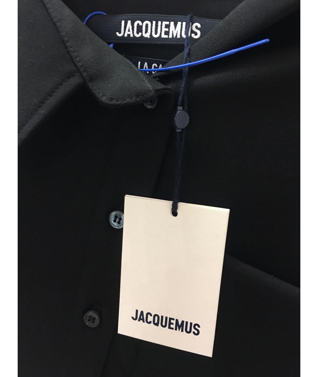 JACQUEMUS Черная шерстяная рубашка, фото 7