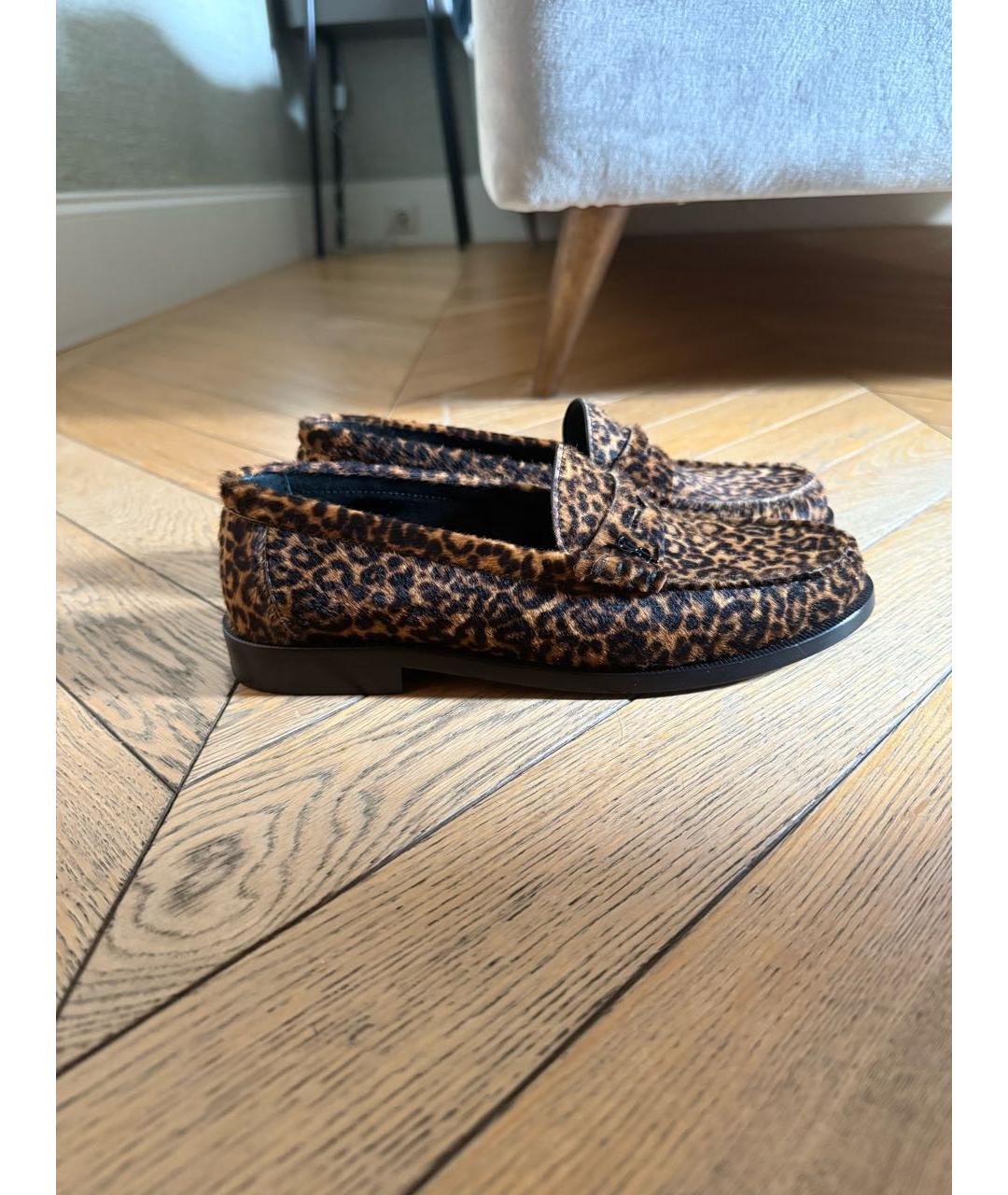 SAINT LAURENT Мульти кожаные лоферы, фото 8