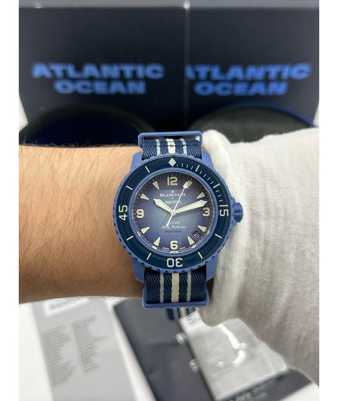 Swatch Синие часы, фото 2