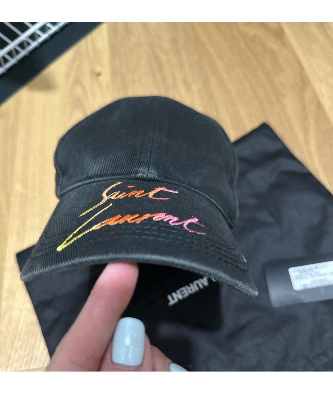SAINT LAURENT Хлопковая кепка, фото 3
