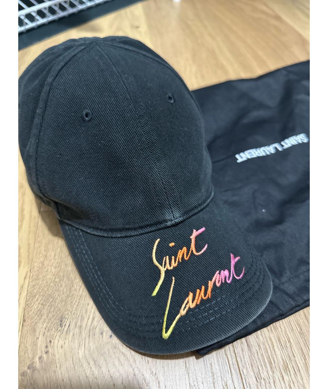 SAINT LAURENT Хлопковая кепка, фото 7