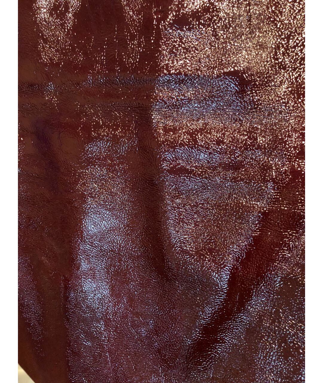 MAJE Бордовая кожаная юбка мини, фото 3
