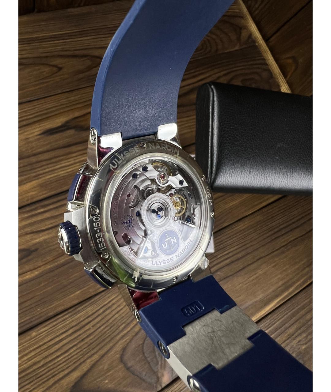 Ulysse Nardin Темно-синие часы, фото 6