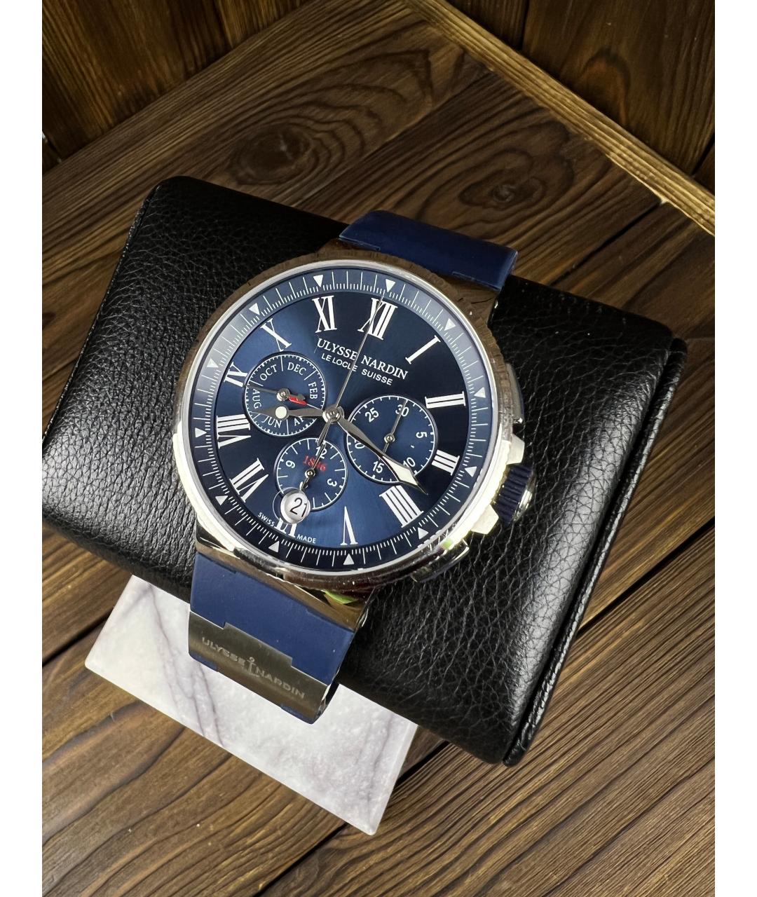 Ulysse Nardin Темно-синие часы, фото 2
