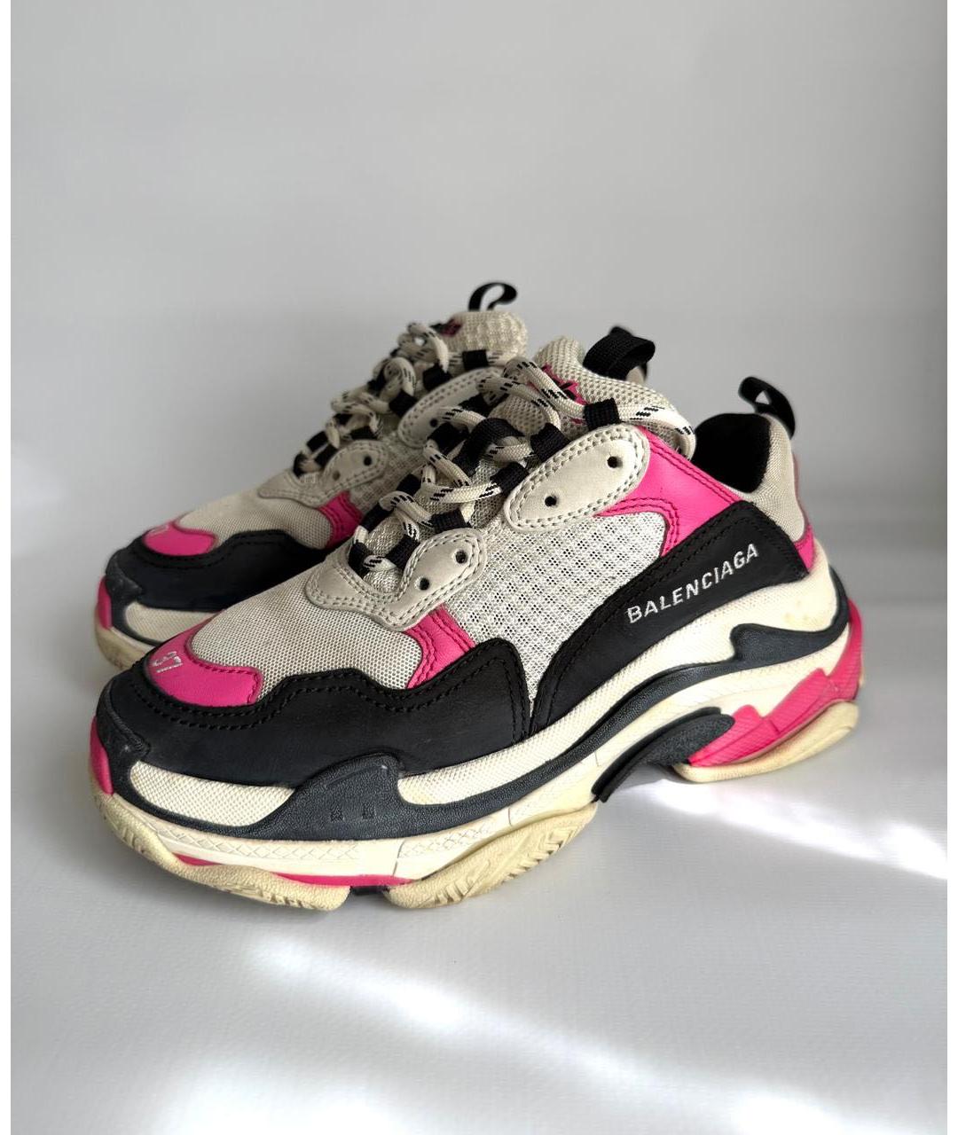 BALENCIAGA Мульти текстильные кроссовки, фото 4