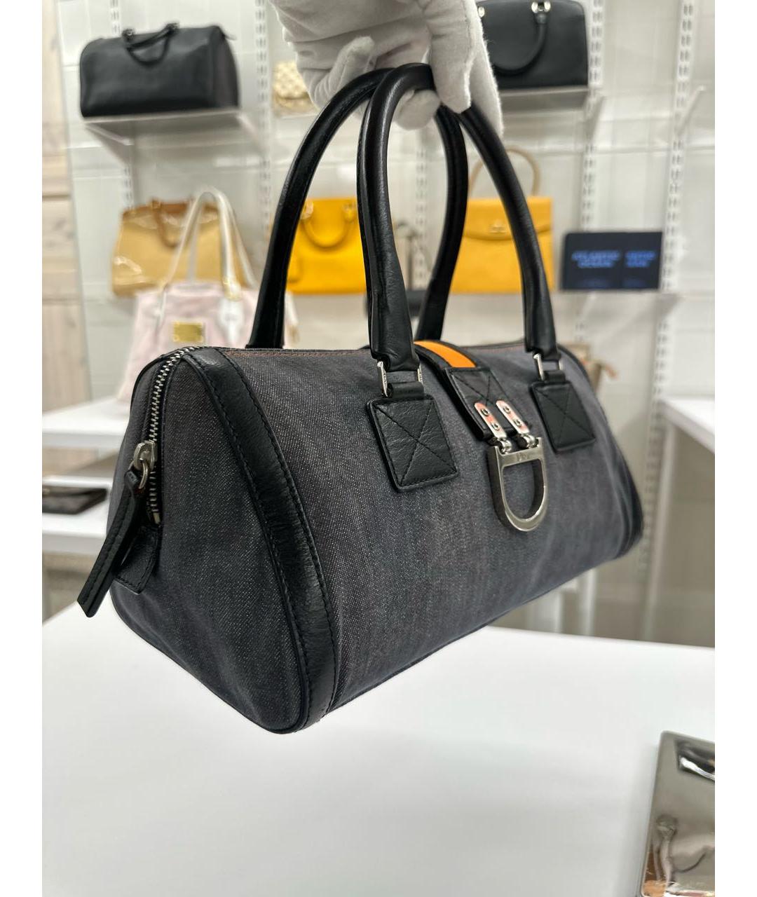CHRISTIAN DIOR Деним сумка с короткими ручками, фото 2