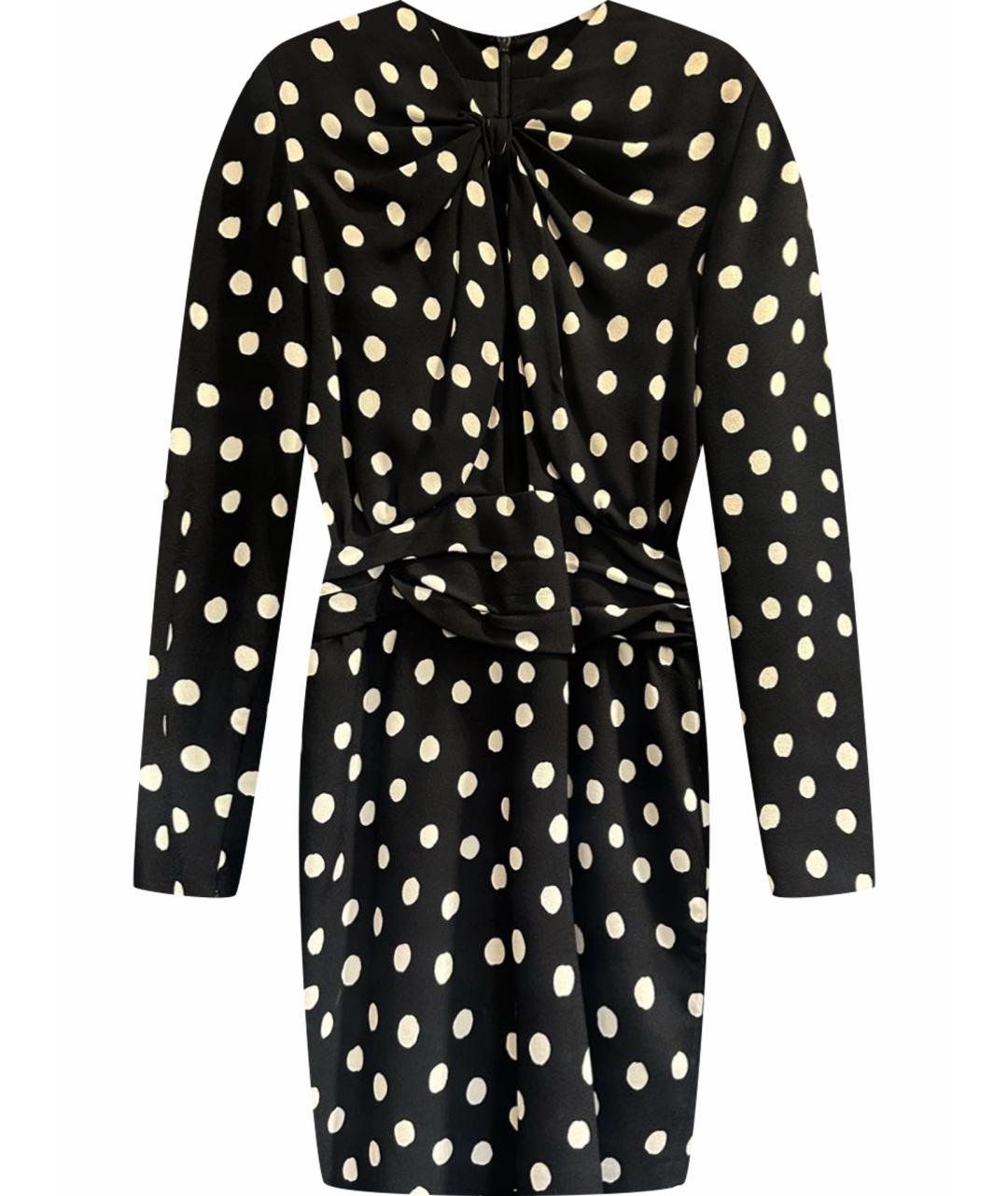 SAINT LAURENT Черное вискозное коктейльное платье, фото 1