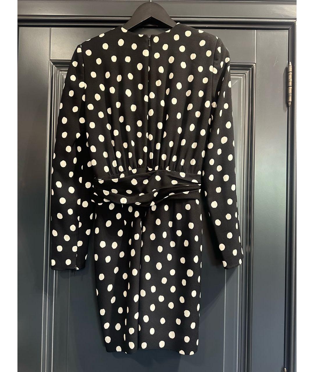 SAINT LAURENT Черное вискозное коктейльное платье, фото 2