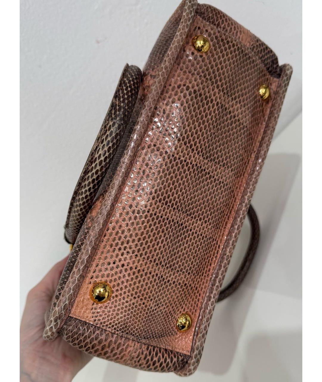 PRADA Сумка с короткими ручками из экзотической кожи, фото 7