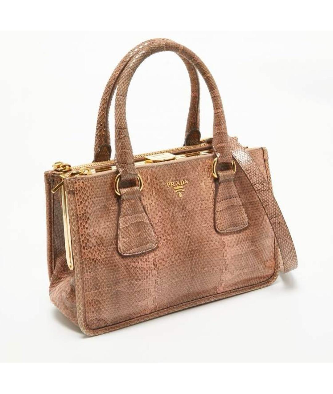 PRADA Сумка с короткими ручками из экзотической кожи, фото 9