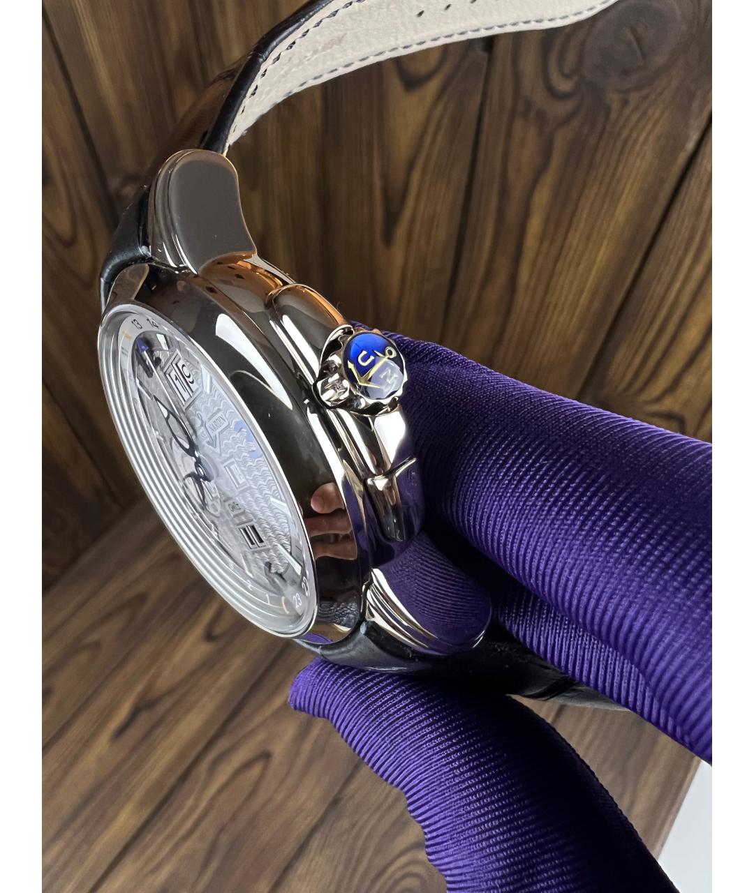 Ulysse Nardin Черные часы из белого золота, фото 3
