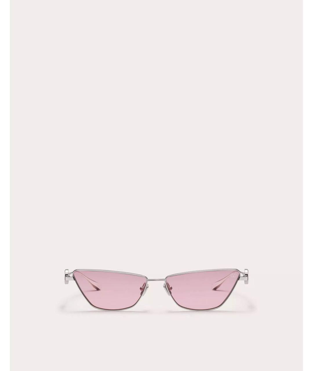 VALENTINO Коралловые металлические солнцезащитные очки, фото 5
