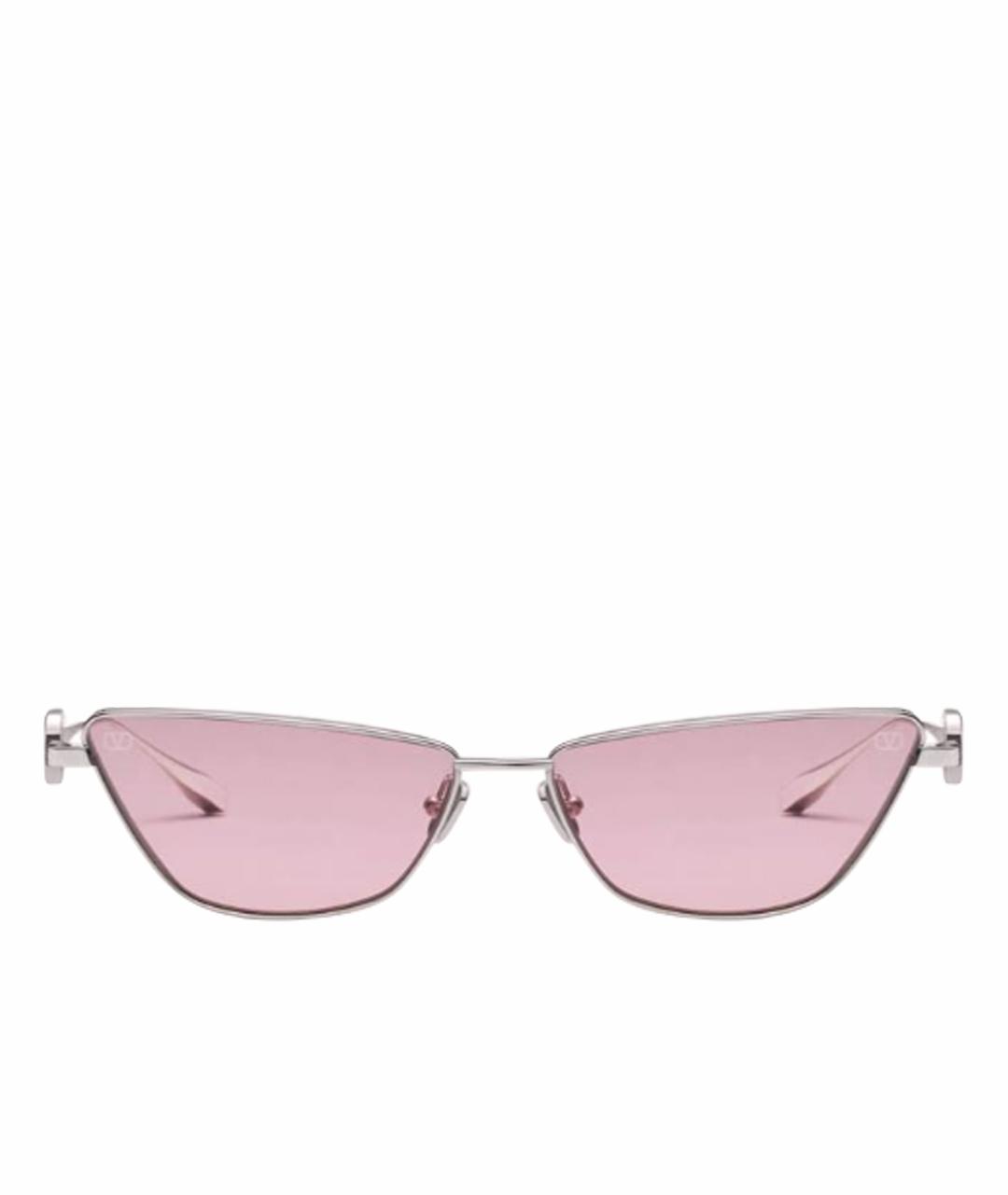 VALENTINO Коралловые металлические солнцезащитные очки, фото 1